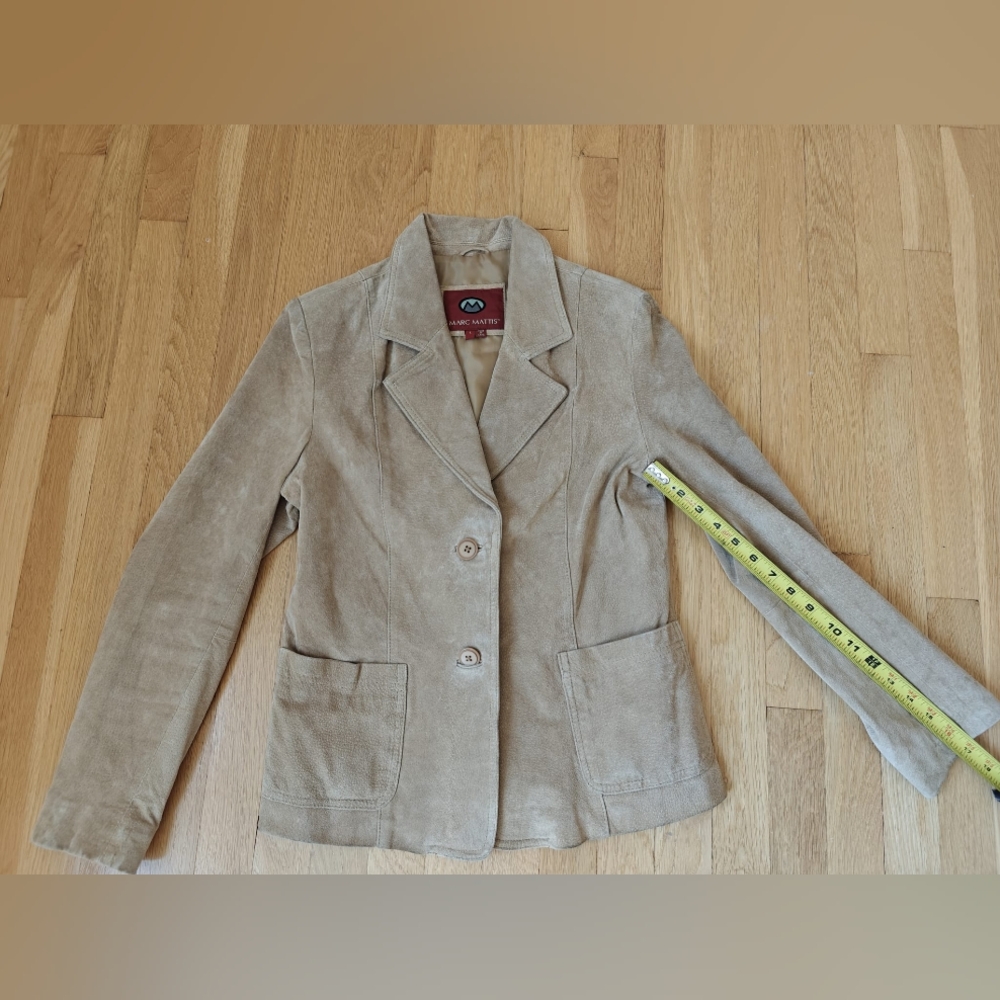 Women's Tan Suede Blazer Size Large